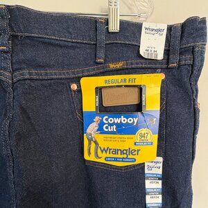 Wrangler Cowboy Cut 947 Jeans Mens 46x34 Regular Fit Stretch Western Denim NWT